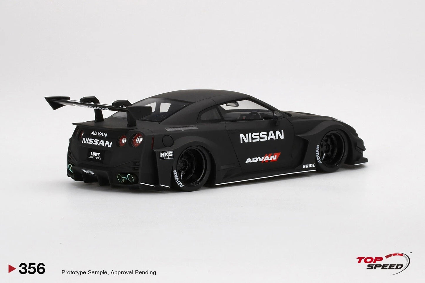 TOPSPEED LB-SILHOUETTE WORKS GT NISSAN 35GT-RR VER.2 MATT BLACK