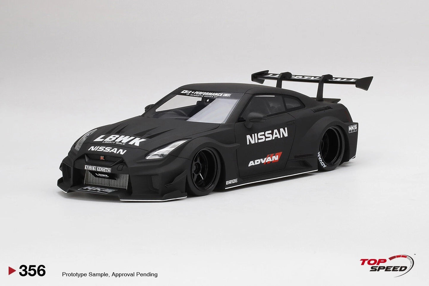 TOPSPEED LB-SILHOUETTE WORKS GT NISSAN 35GT-RR VER.2 MATT BLACK
