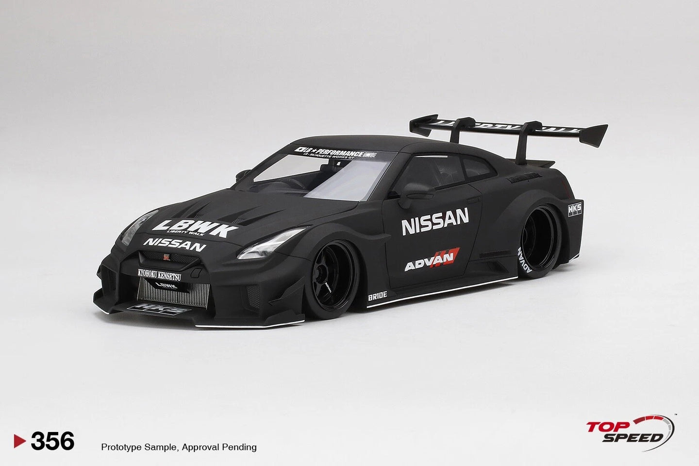 TOPSPEED LB-SILHOUETTE WORKS GT NISSAN 35GT-RR VER.2 MATT BLACK