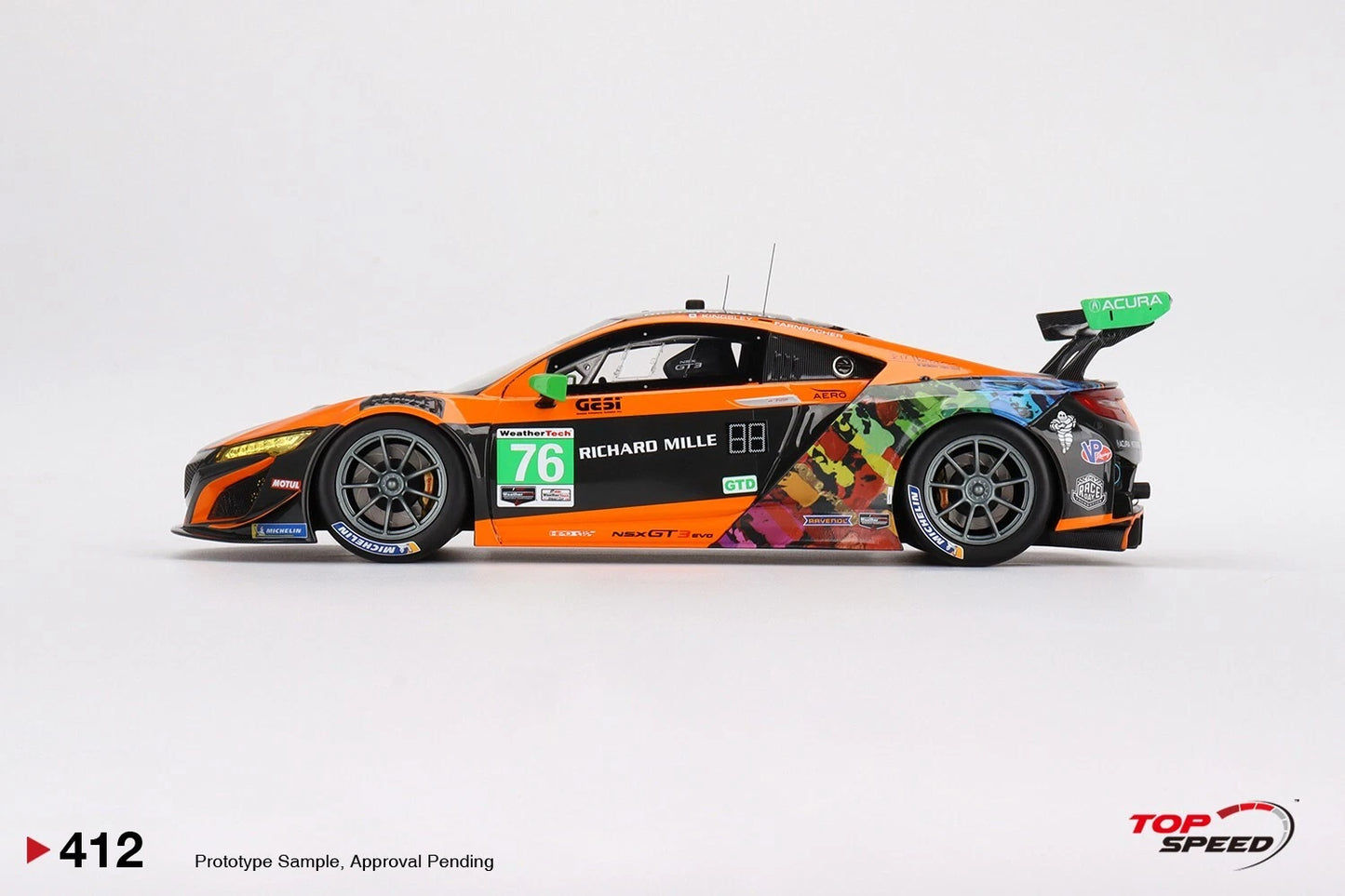 TOPSPEED ACURA NSX GT3 EVO NO.76 COMPASS RACING IMSA 2021