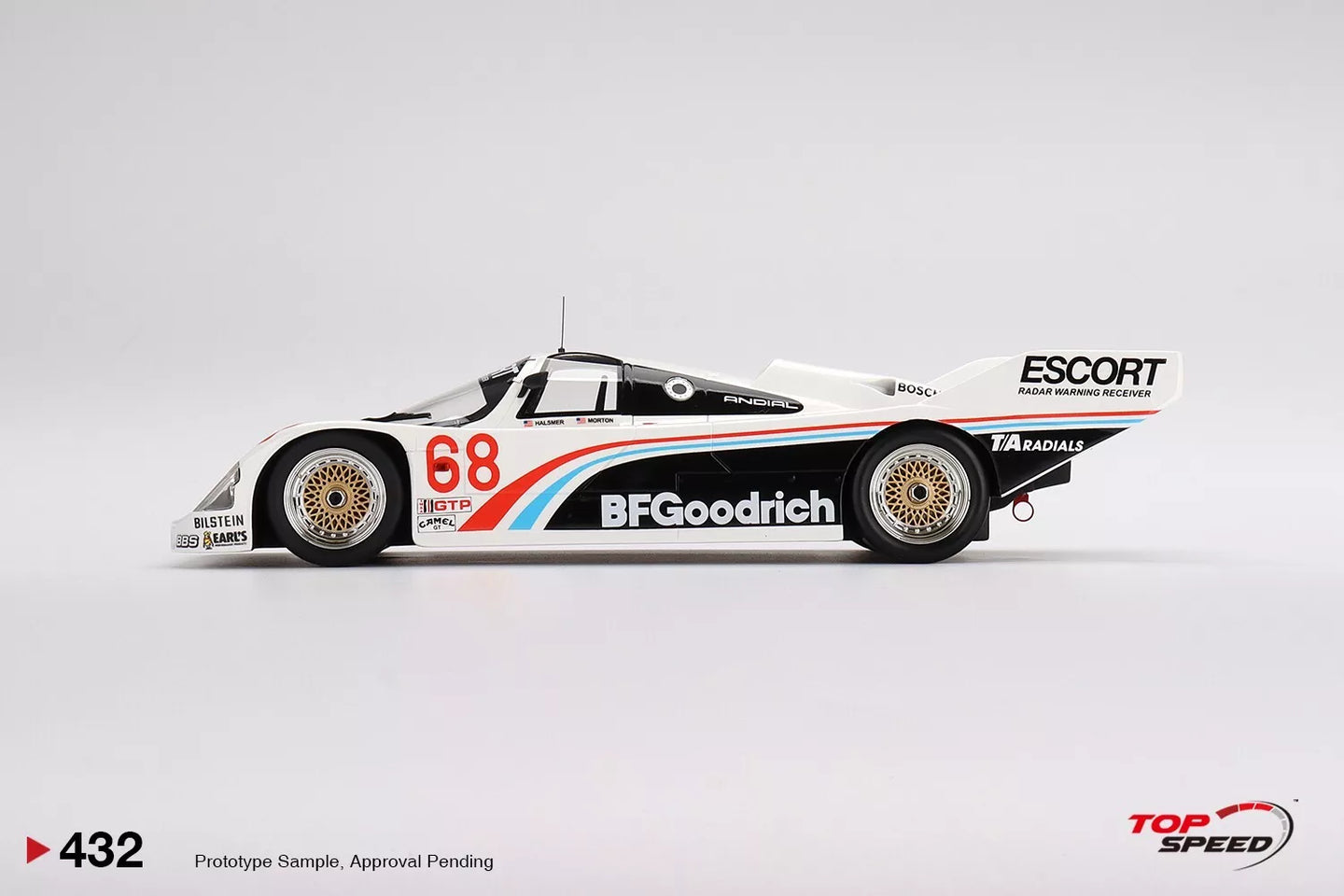 TOPSPEED PORSCHE 962 NO.68 BFGOODRICH 1986 IMSA ROAD AMERICA 500 MILES