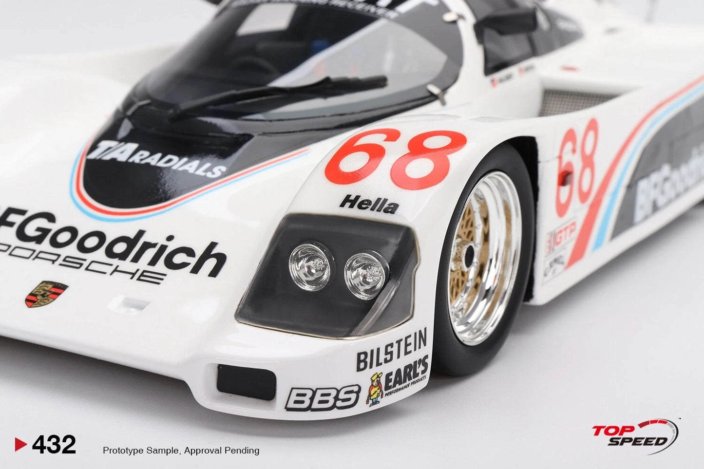 TOPSPEED PORSCHE 962 NO.68 BFGOODRICH 1986 IMSA ROAD AMERICA 500 MILES