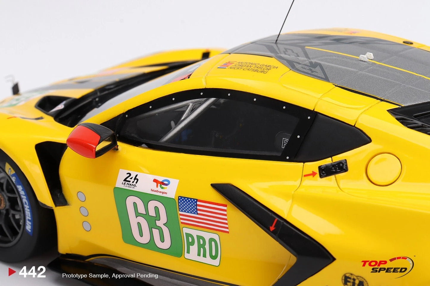 TOPSPEED CHEVROLET CORVETTE C8.R NO.63 CORVETTE RACING 2022 LE MANS 24 HRS
