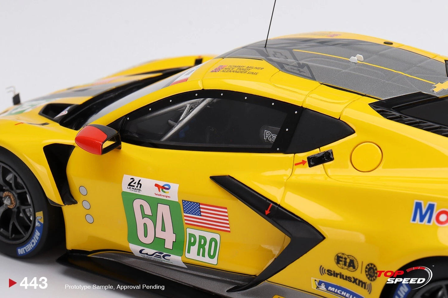 TOPSPEED CHEVROLET CORVETTE C8.R NO.64 CORVETTE RACING 2022 LE MANS 24 HRS