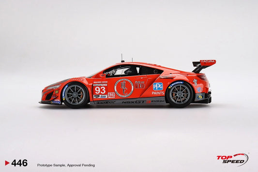 TOPSPEED ACURA NSX GT3 EVO22 NO93 WTR RACERS EDGE MOTORSPORTS 2022 IMSA SEBRING 12 HRS