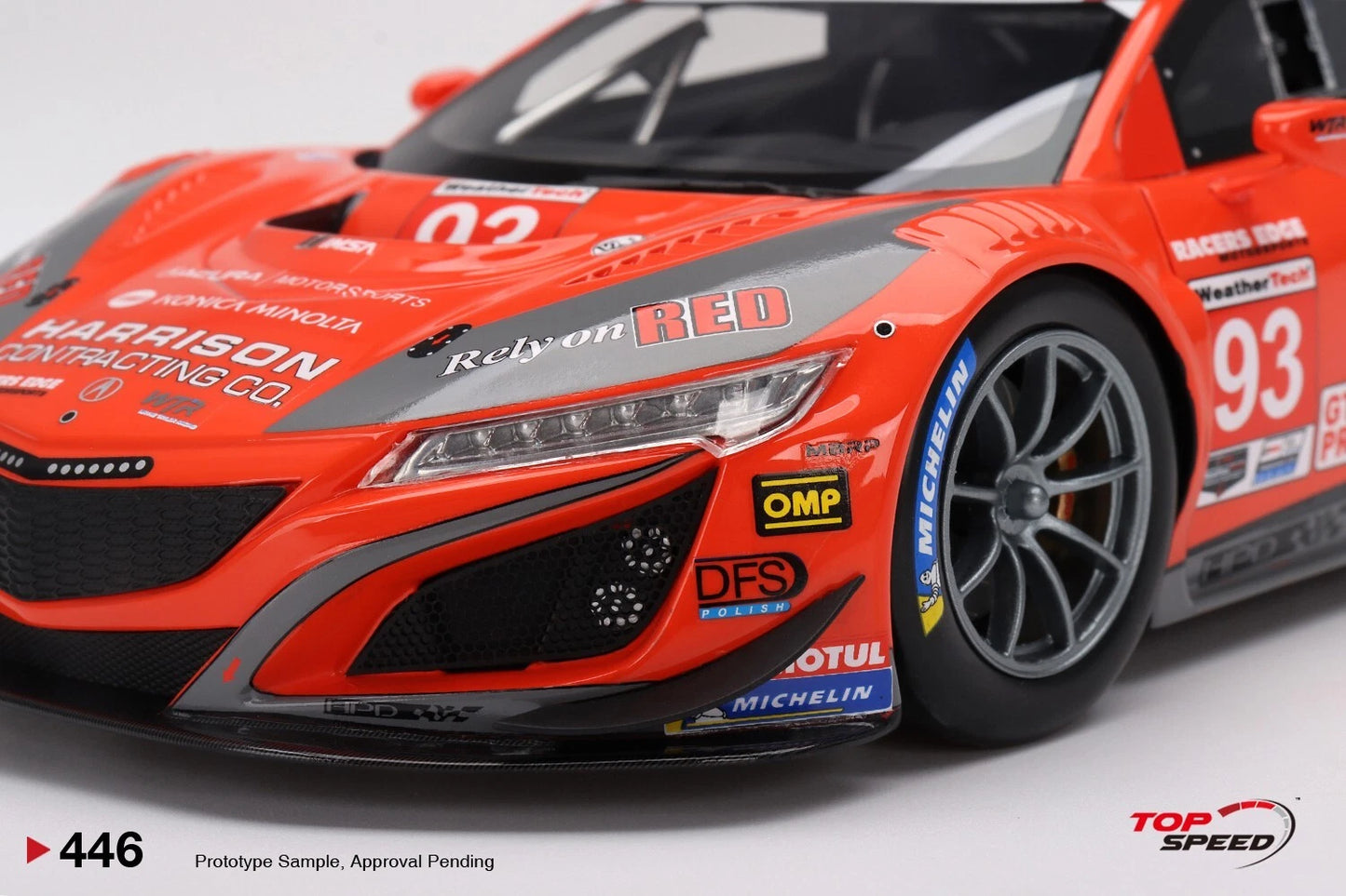 TOPSPEED ACURA NSX GT3 EVO22 NO93 WTR RACERS EDGE MOTORSPORTS 2022 IMSA SEBRING 12 HRS