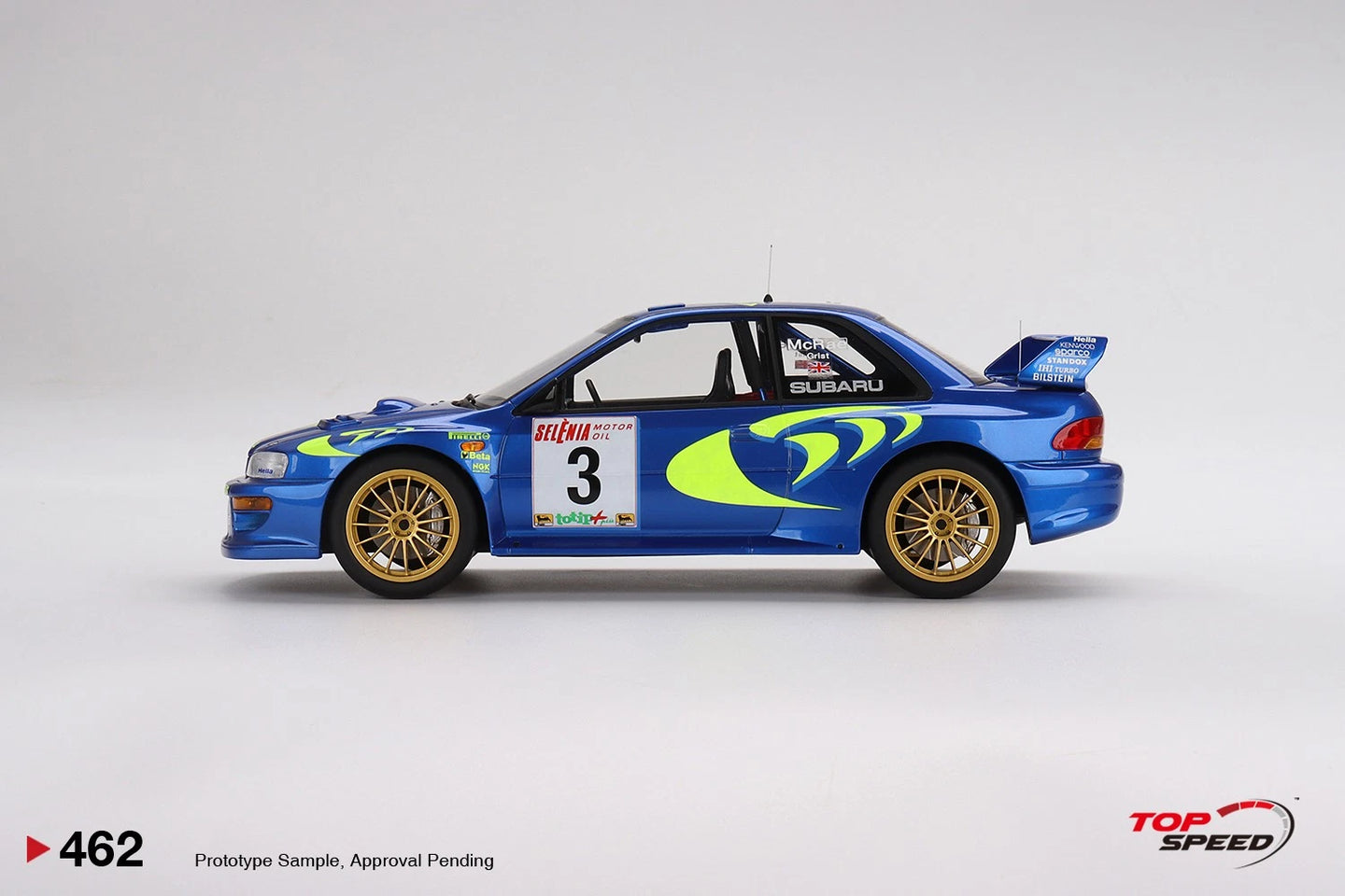 TOPSPEED SUBARU IMPREZA WRC97 1997 RALLY SAN REMO WINNER NO.3 (RESIN)