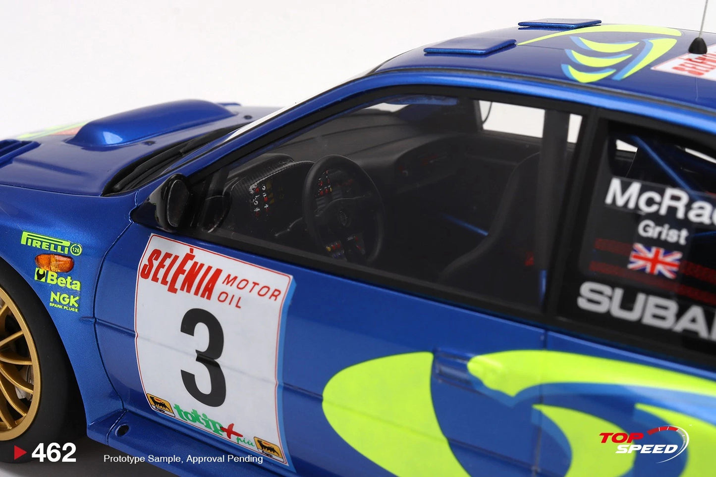 TOPSPEED SUBARU IMPREZA WRC97 1997 RALLY SAN REMO WINNER NO.3 (RESIN)