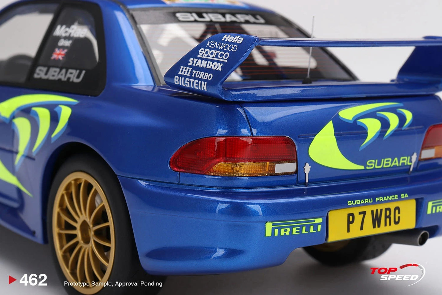 TOPSPEED SUBARU IMPREZA WRC97 1997 RALLY SAN REMO WINNER NO.3 (RESIN)