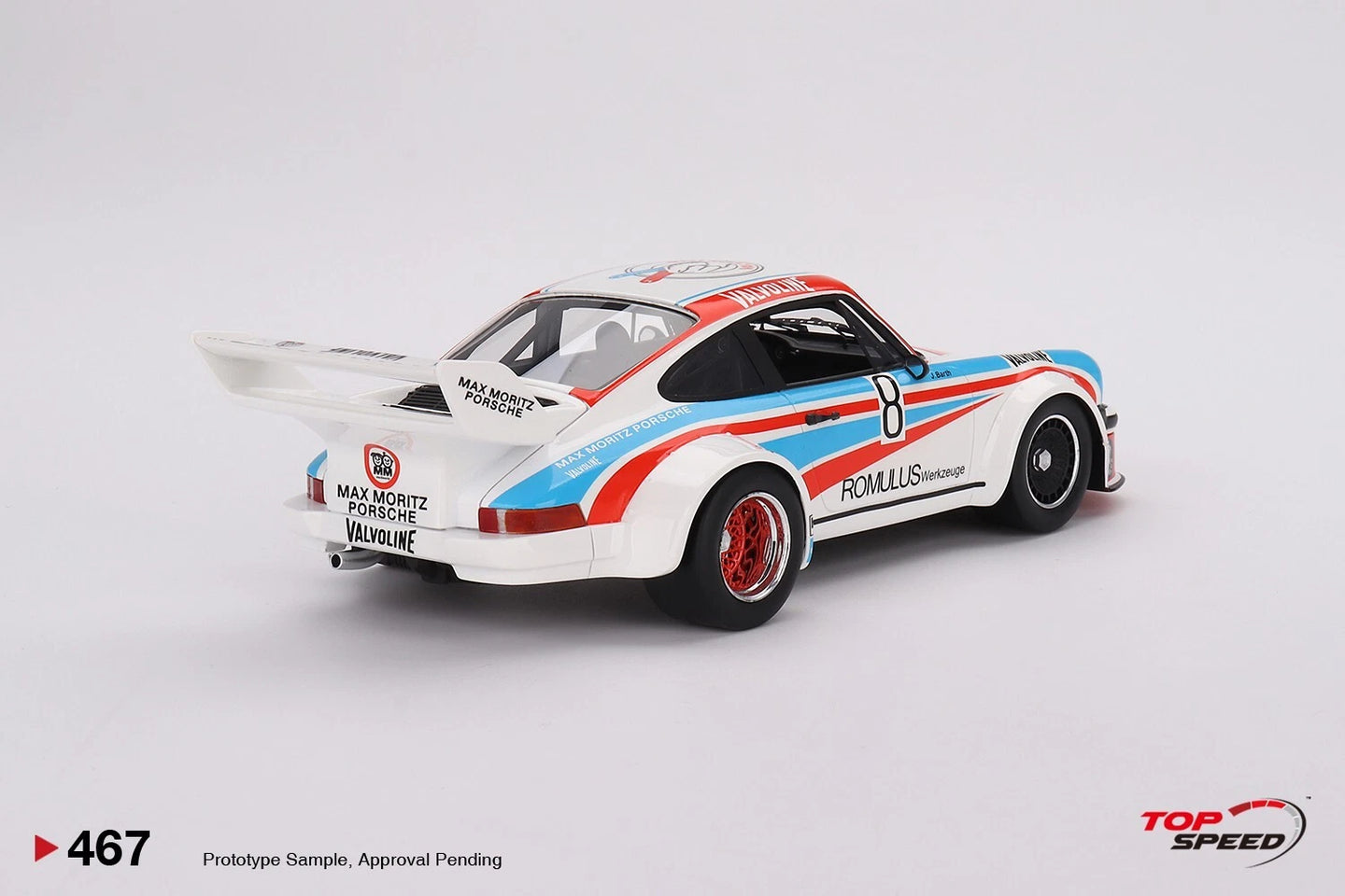 TOPSPEED PORSCHE 934/5 NO.8 MAX MORITZ TEAM 1977 NURBURGRING 1000 KILOMETRES (RESIN)