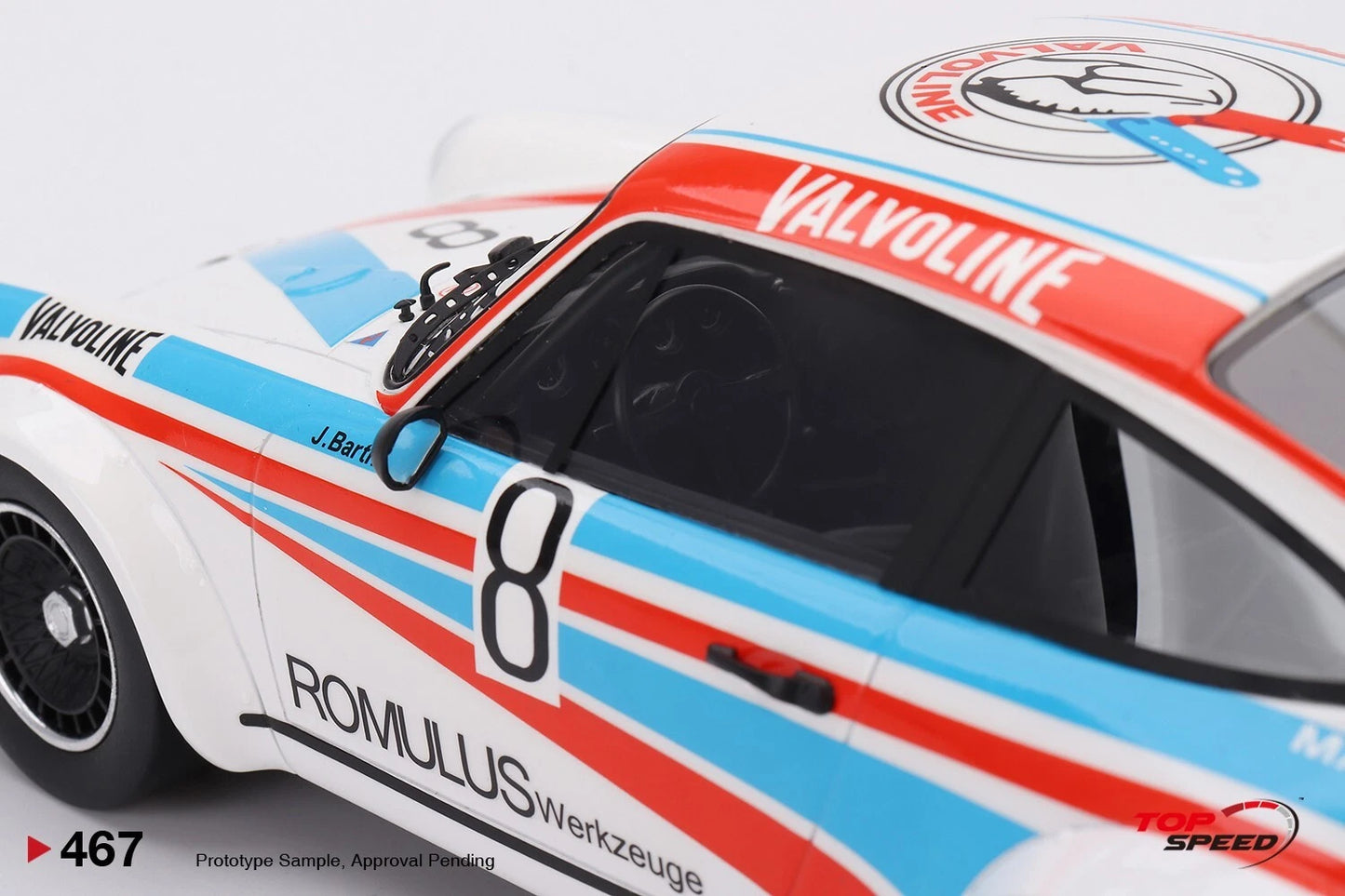 TOPSPEED PORSCHE 934/5 NO.8 MAX MORITZ TEAM 1977 NURBURGRING 1000 KILOMETRES (RESIN)
