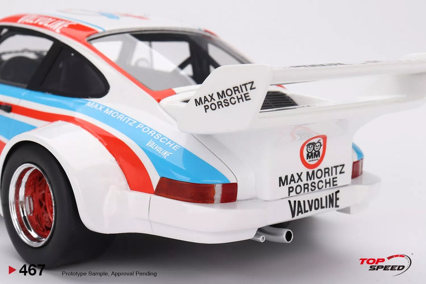 TOPSPEED PORSCHE 934/5 NO.8 MAX MORITZ TEAM 1977 NURBURGRING 1000 KILOMETRES (RESIN)