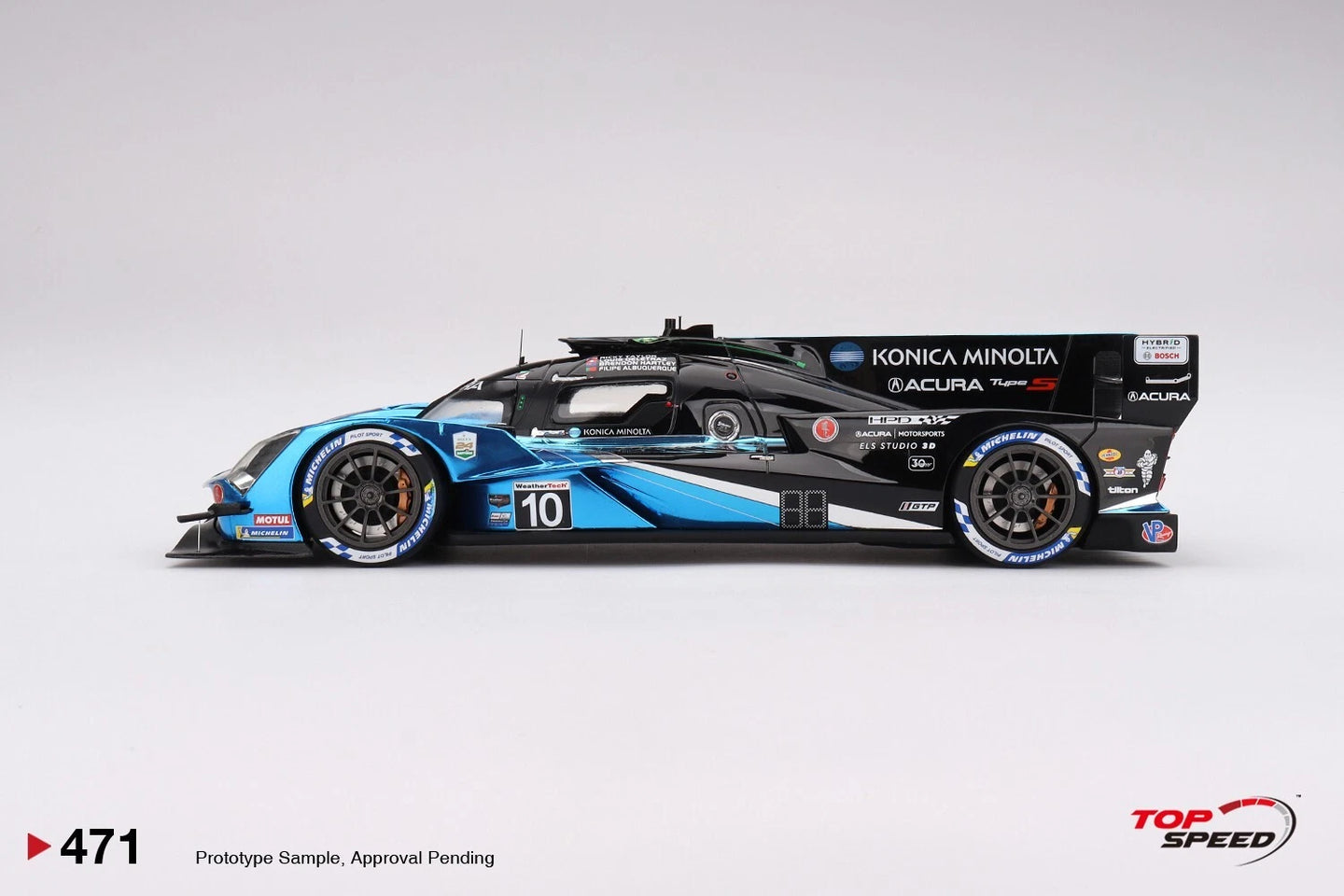 TOPSPEED ACURA ARX-06 GTP NO.10 KONICA MINOLTA ACURA 2023 IMSA DAYTONA 24 HRS 2ND PLACE