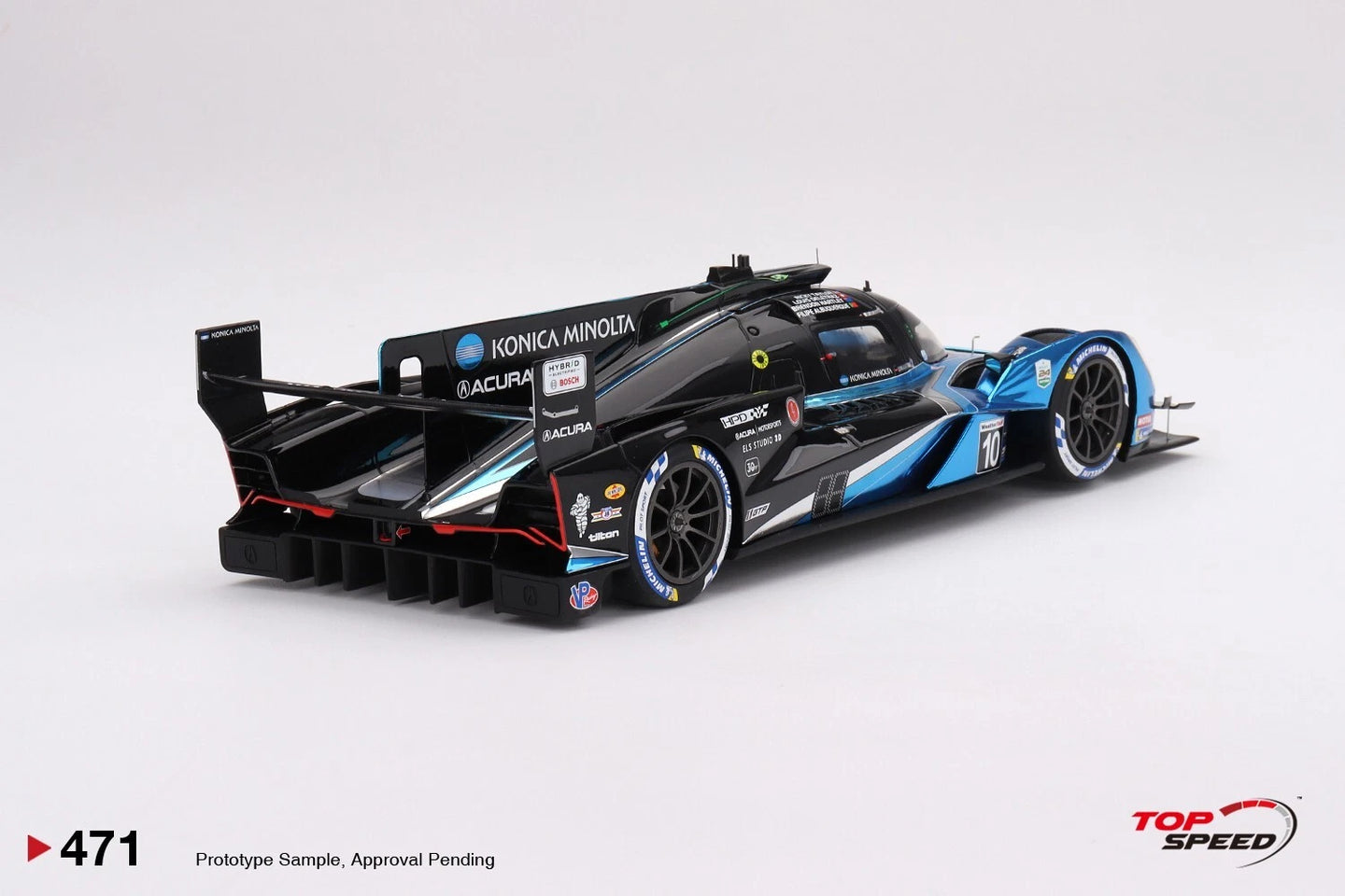 TOPSPEED ACURA ARX-06 GTP NO.10 KONICA MINOLTA ACURA 2023 IMSA DAYTONA 24 HRS 2ND PLACE