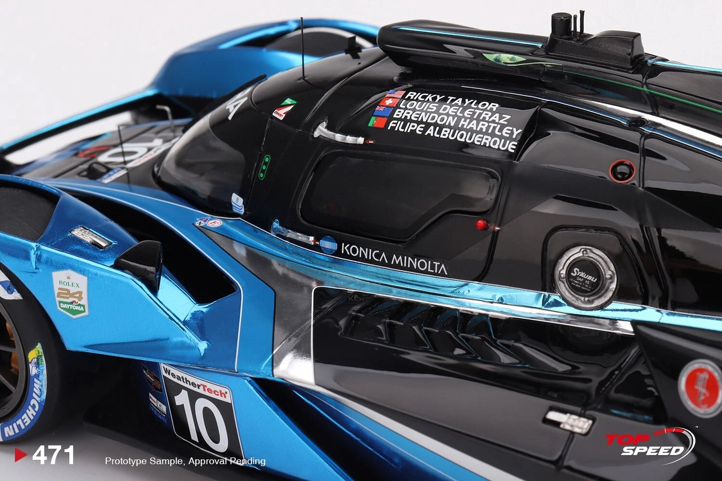 TOPSPEED ACURA ARX-06 GTP NO.10 KONICA MINOLTA ACURA 2023 IMSA DAYTONA 24 HRS 2ND PLACE