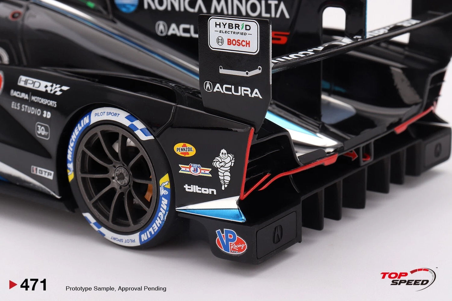 TOPSPEED ACURA ARX-06 GTP NO.10 KONICA MINOLTA ACURA 2023 IMSA DAYTONA 24 HRS 2ND PLACE
