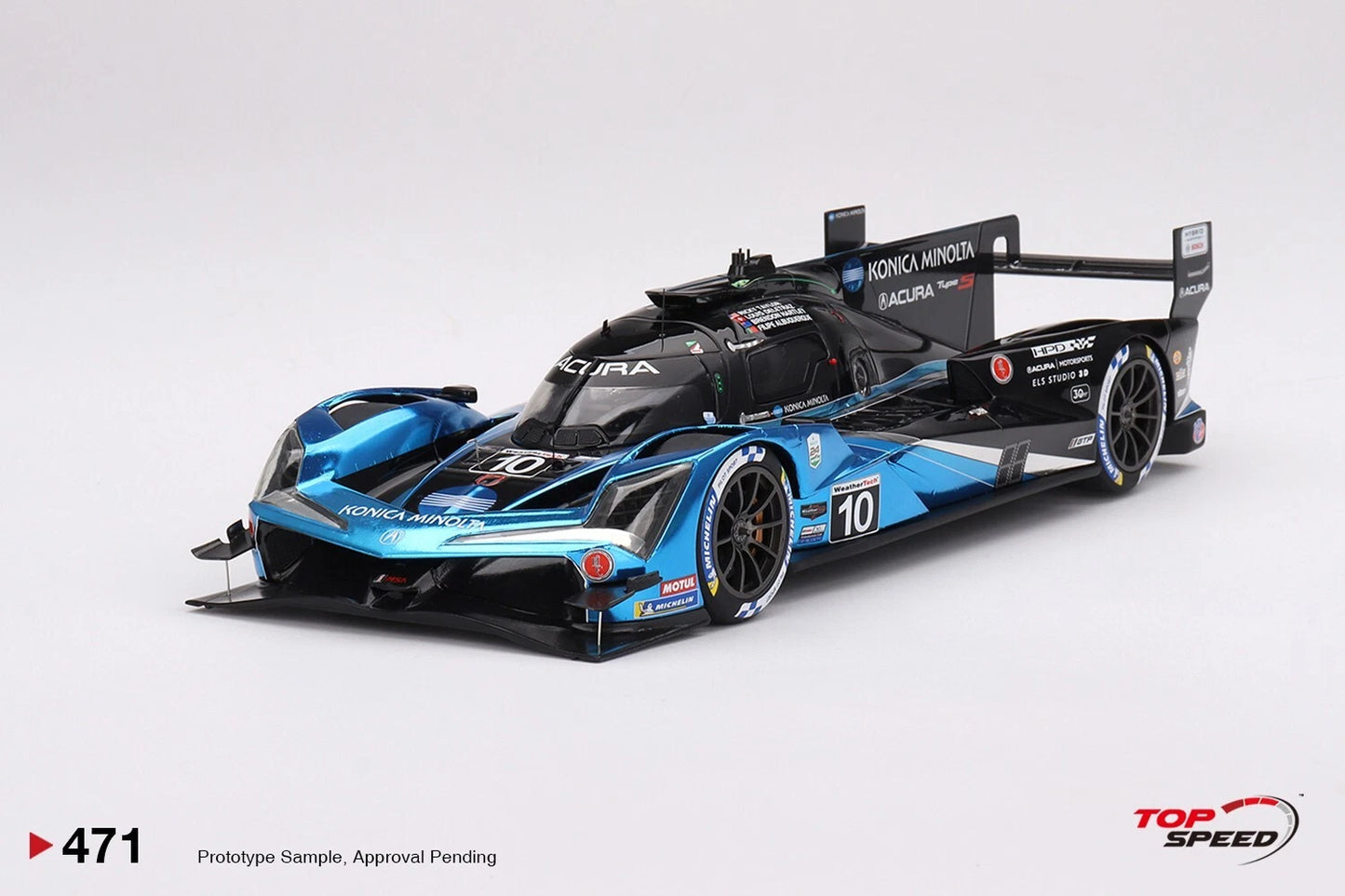 TOPSPEED ACURA ARX-06 GTP NO.10 KONICA MINOLTA ACURA 2023 IMSA DAYTONA 24 HRS 2ND PLACE
