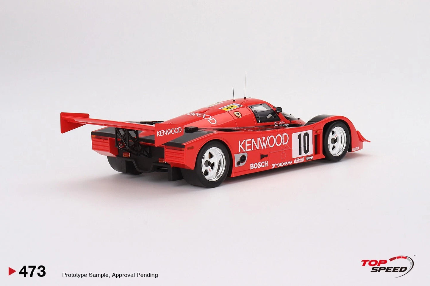 TOPSPEED PORSCHE 962 CK6 NO.10 PORSCHE KREMER RACING 1990 LE MANS 24 HRS (RESIN)