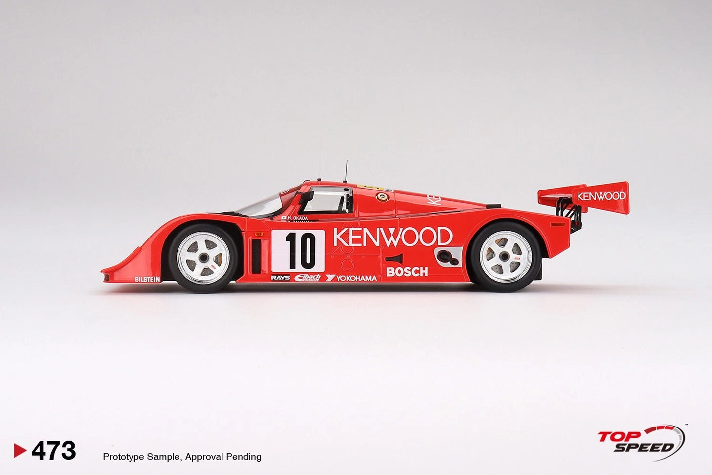 TOPSPEED PORSCHE 962 CK6 NO.10 PORSCHE KREMER RACING 1990 LE MANS 24 HRS (RESIN)