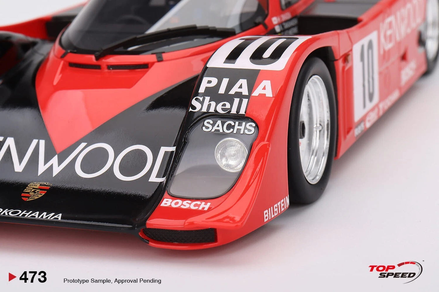 TOPSPEED PORSCHE 962 CK6 NO.10 PORSCHE KREMER RACING 1990 LE MANS 24 HRS (RESIN)