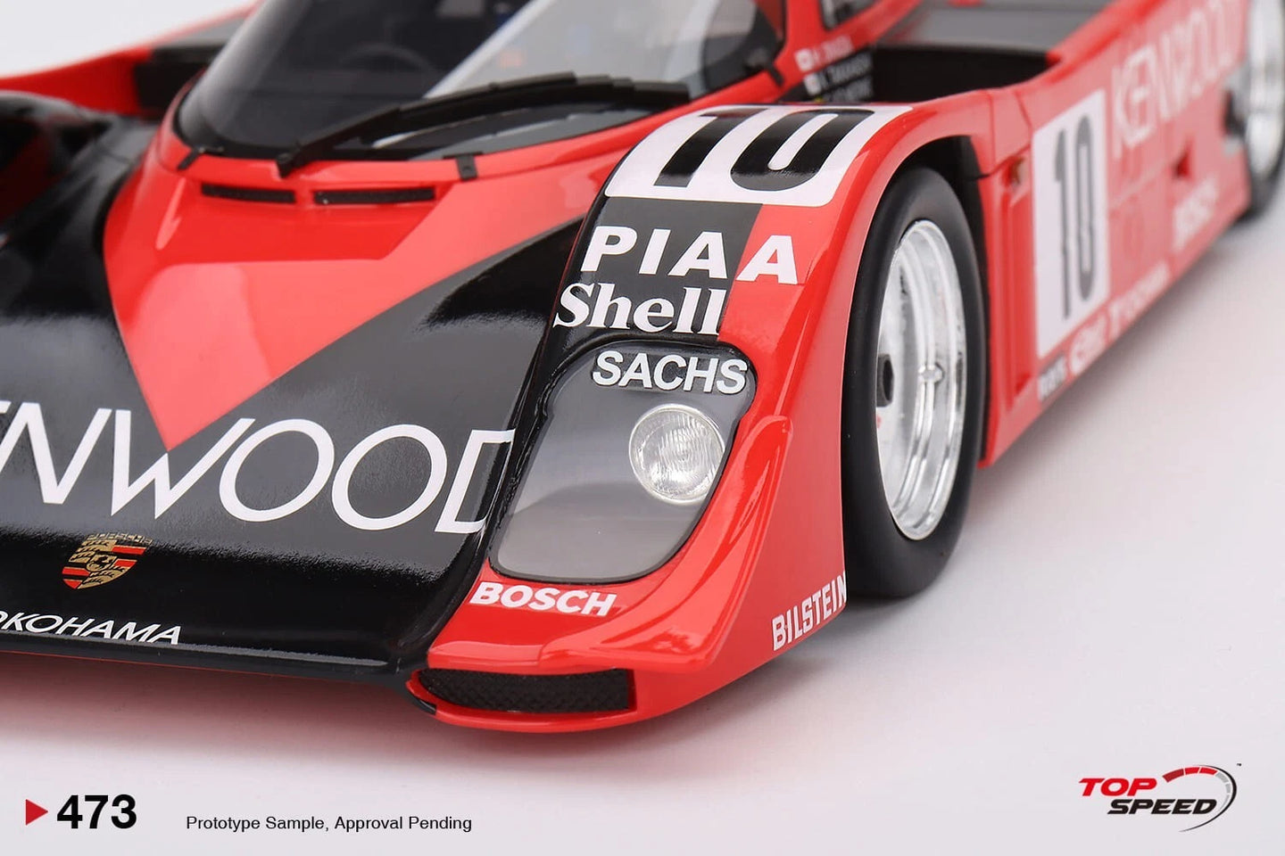 TOPSPEED PORSCHE 962 CK6 NO.10 PORSCHE KREMER RACING 1990 LE MANS 24 HRS (RESIN)