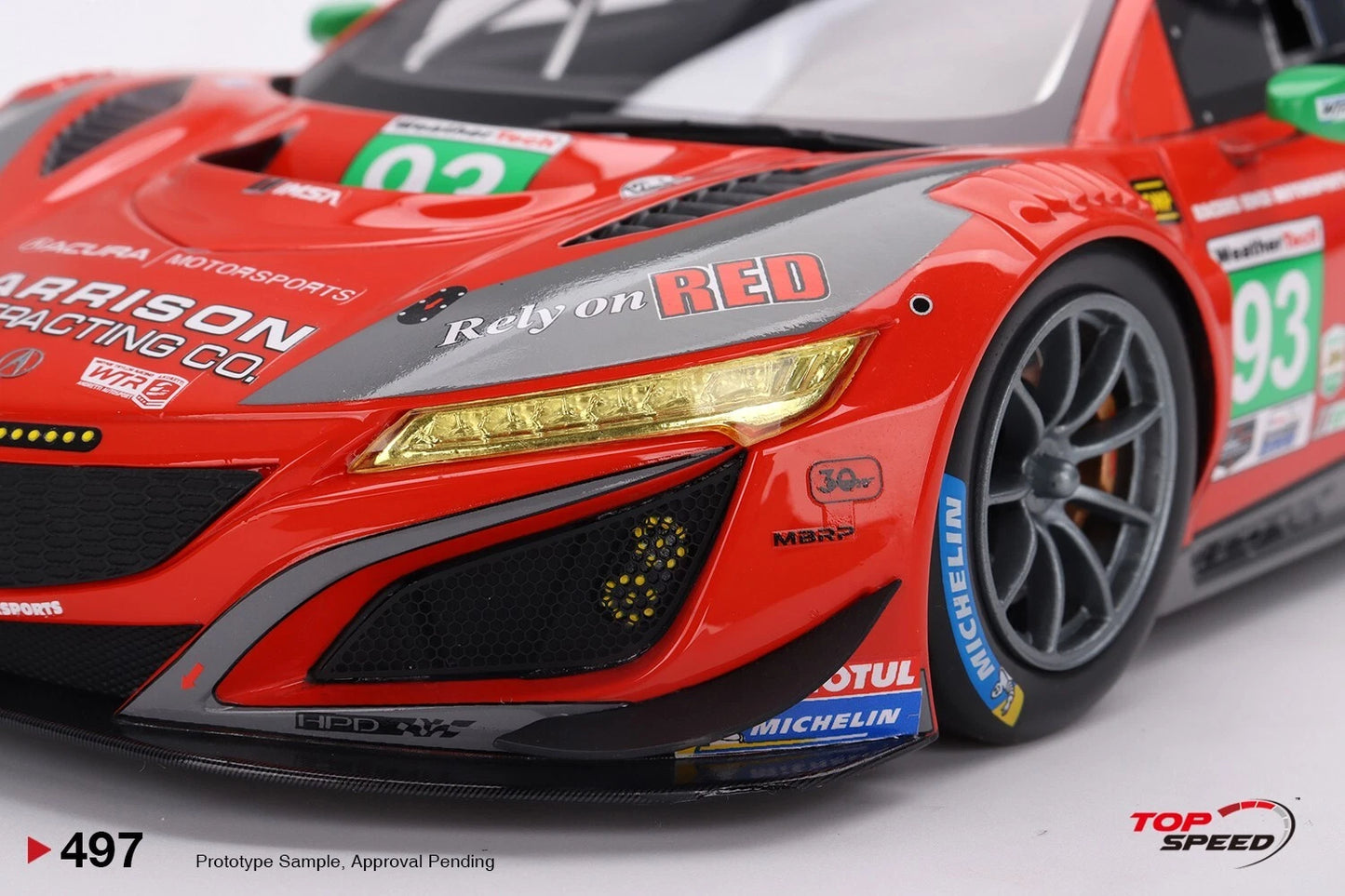 TOPSPEED ACURA NSX GT3 EVO22 NO.93 EDGE MOTORSPORTS WITH WTRANDRETTI 2023 IMSA DAYTONA 24 HRS