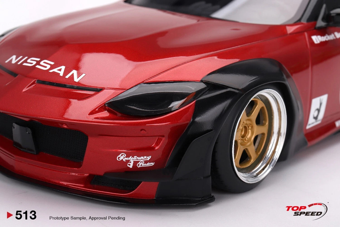 TOPSPEED NISSAN Z (RZ34) PANDEM PASSION RED (RESIN)