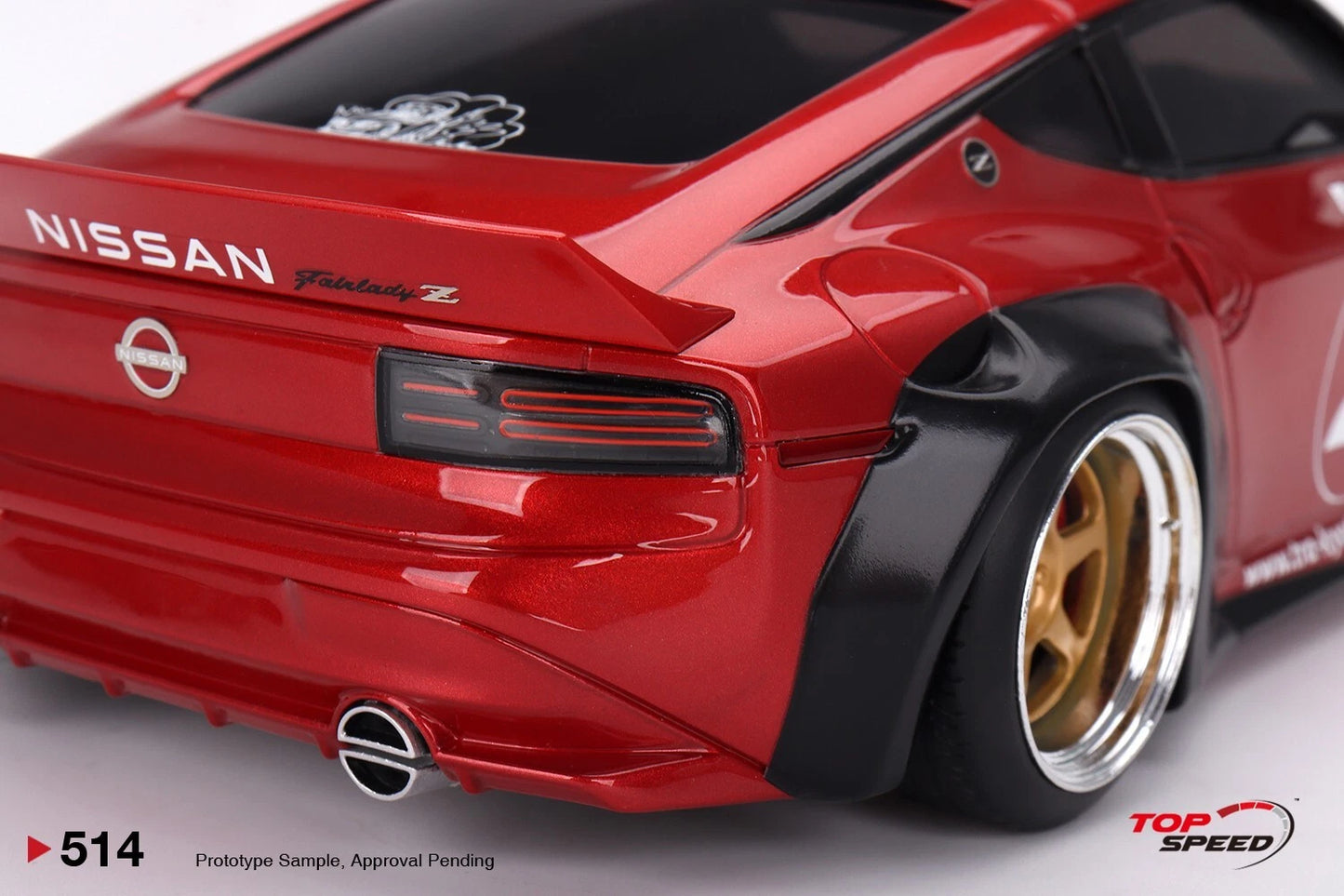TOPSPEED NISSAN FAIRLADY Z (RZ34) PANDEM PASSION RED (RESIN)