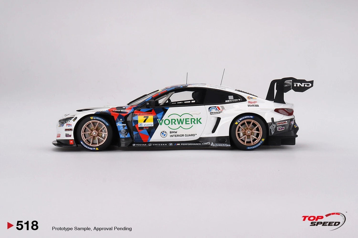 TOPSPEED BMW M4 GT3 NO.7 STUDIE BMW M4 BMW M TEAM STUDIE X CRS 2023 SUPER GT SERIES