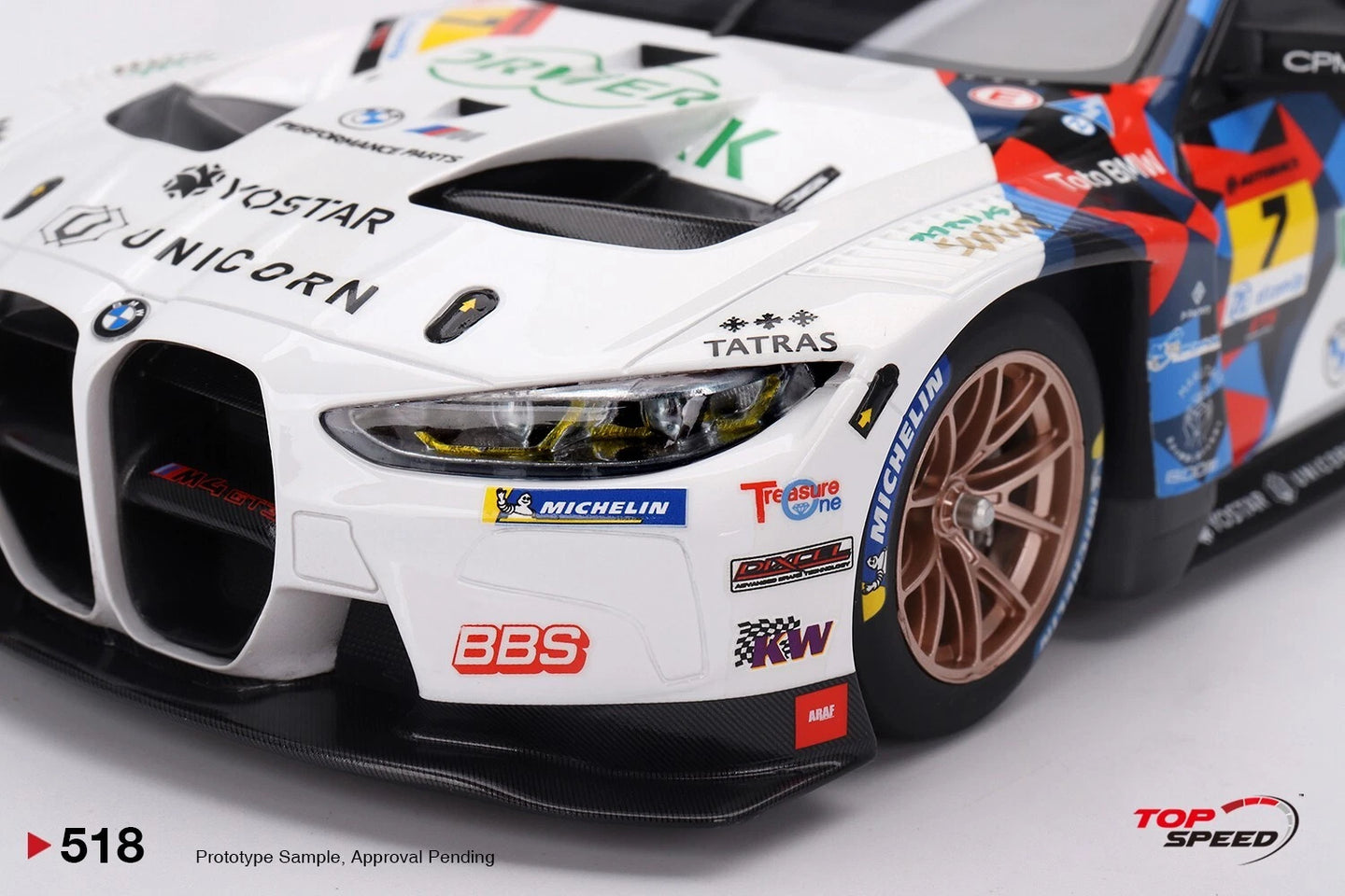 TOPSPEED BMW M4 GT3 NO.7 STUDIE BMW M4 BMW M TEAM STUDIE X CRS 2023 SUPER GT SERIES