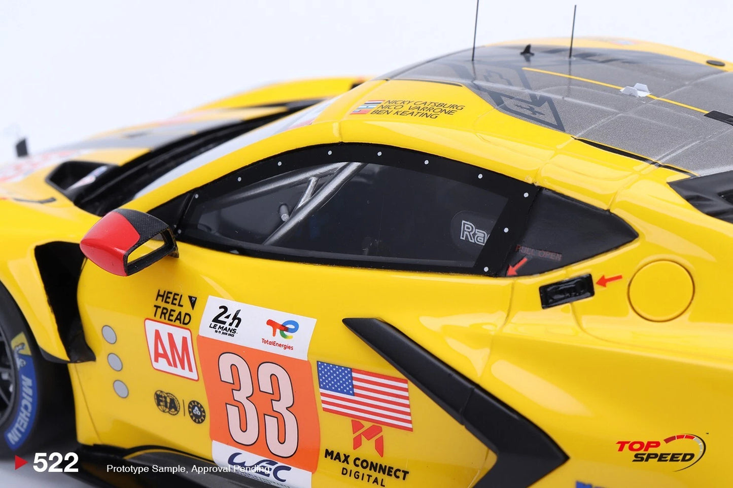 TOPSPEED CHEVROLET CORVETTE C8.R NO.33 CORVETTE RACING 2023 LE MANS 24 HRS LM GTE AM CLASS WINNER