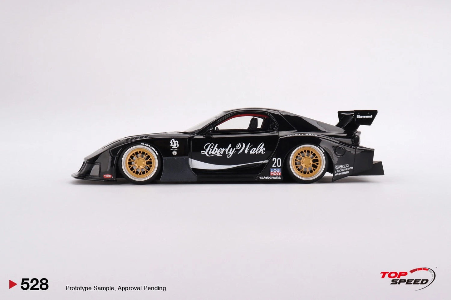 TOPSPEED MAZDA RX-7 LB-SUPER SILHOUETTE LIBERTY WALK BLACK