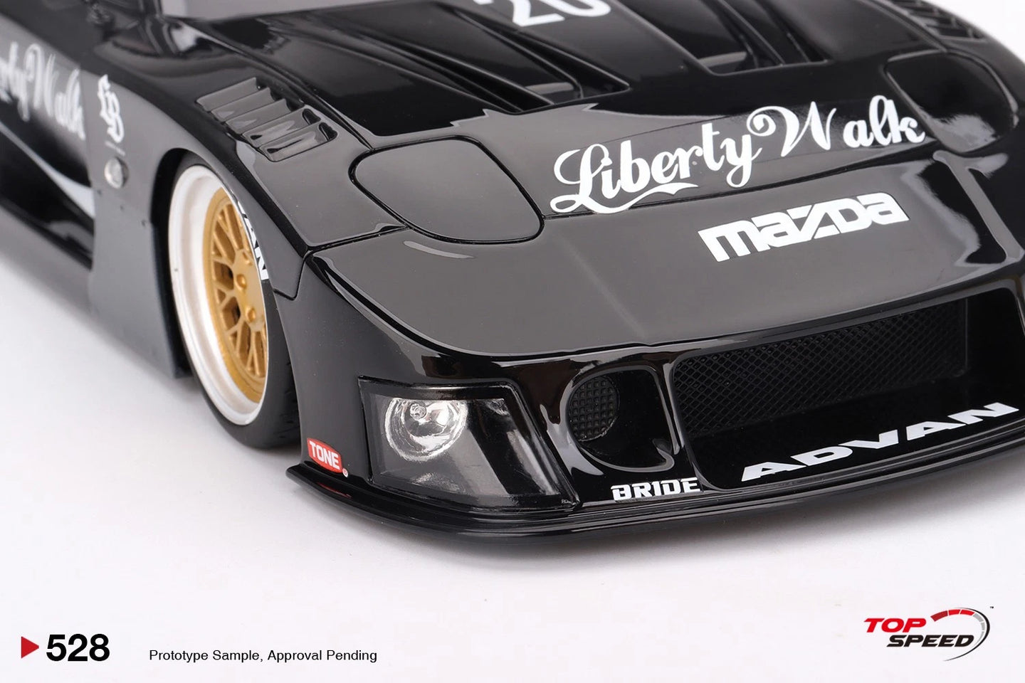 TOPSPEED MAZDA RX-7 LB-SUPER SILHOUETTE LIBERTY WALK BLACK
