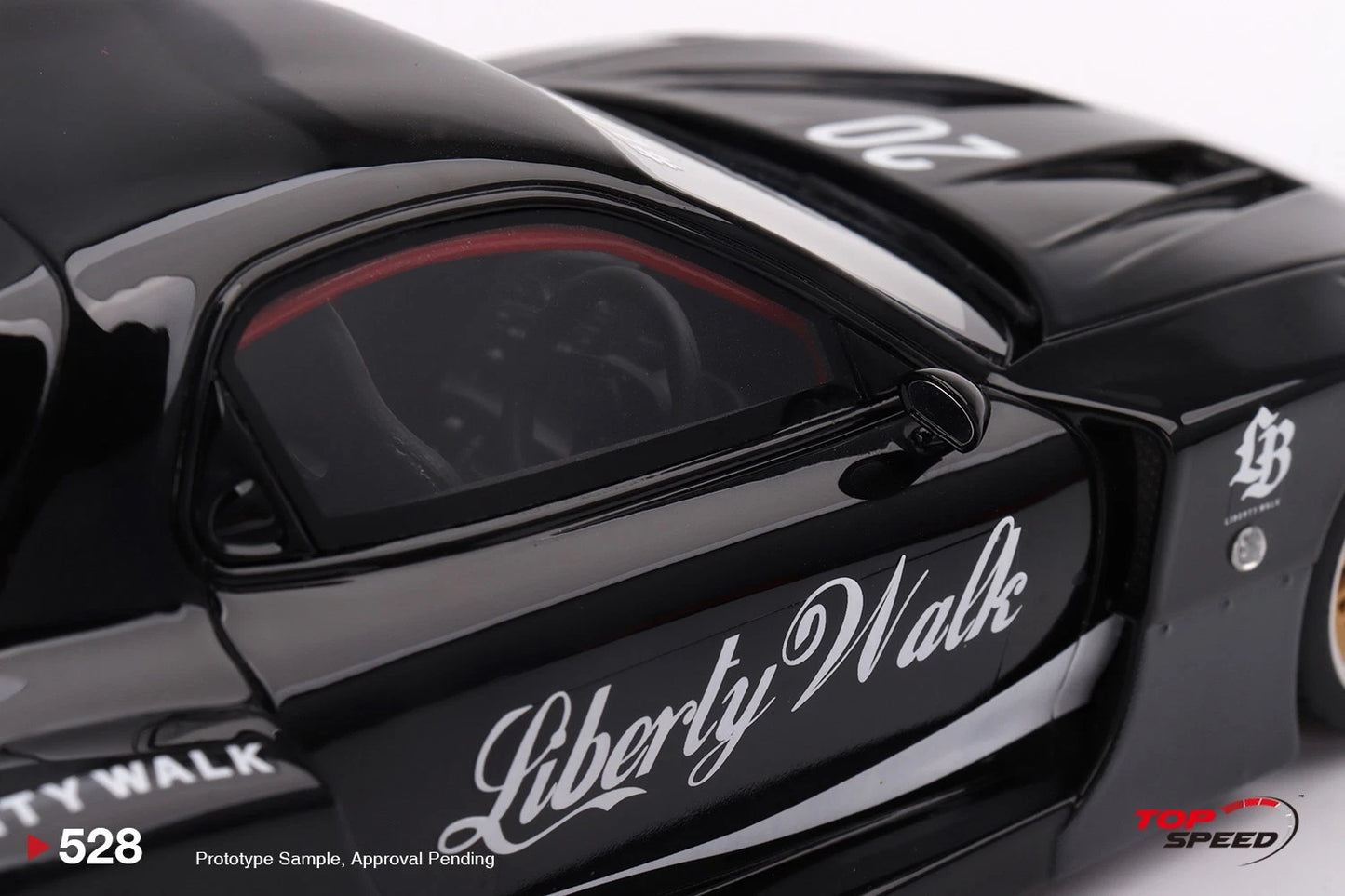 TOPSPEED MAZDA RX-7 LB-SUPER SILHOUETTE LIBERTY WALK BLACK