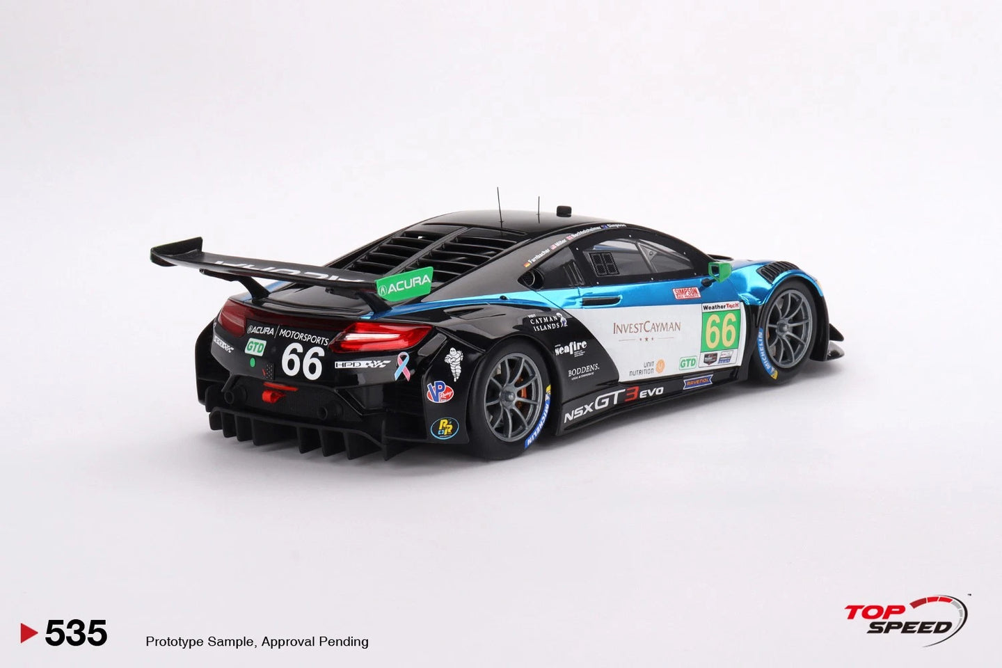 TOPSPEED ACURA NSX GT3 EVO22 NO.66 GRADIENT RACING