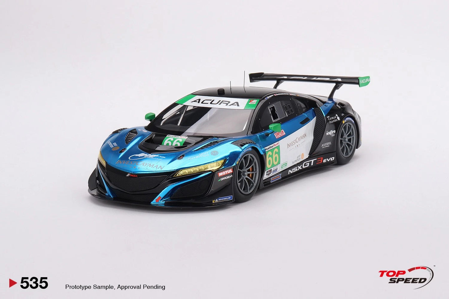 TOPSPEED ACURA NSX GT3 EVO22 NO.66 GRADIENT RACING
