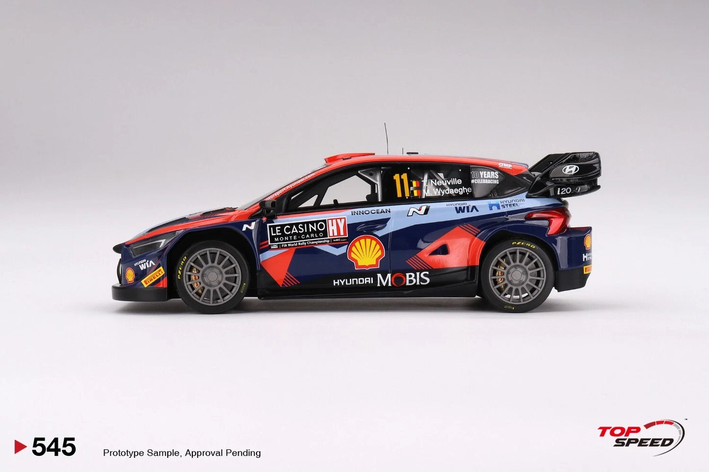 TOPSPEED HYUNDAI I20 N RALLY1 HYBRID NO.11 2023 RALLY MONTE CARLO 3RD PLACE