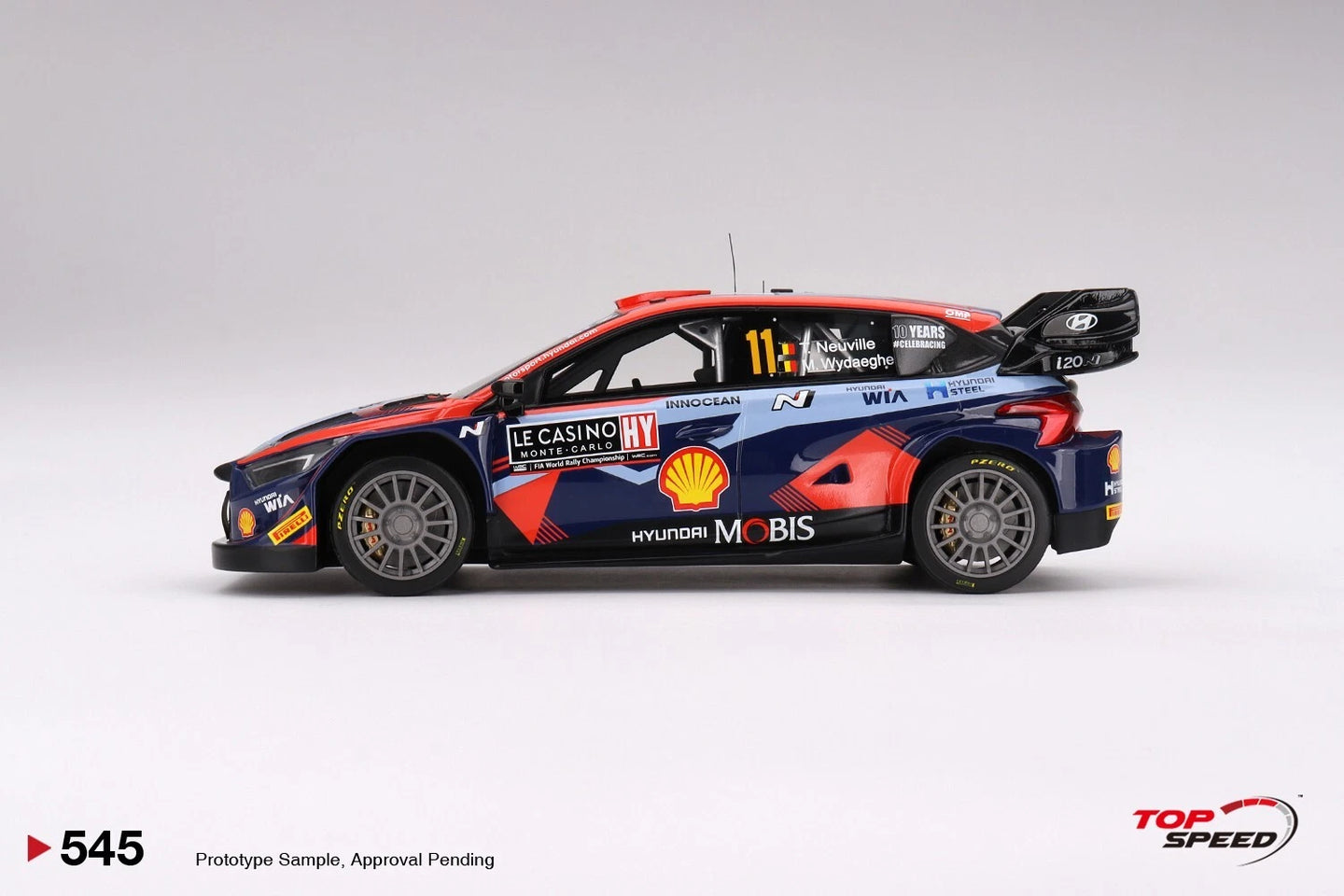 TOPSPEED HYUNDAI I20 N RALLY1 HYBRID NO.11 2023 RALLY MONTE CARLO 3RD PLACE