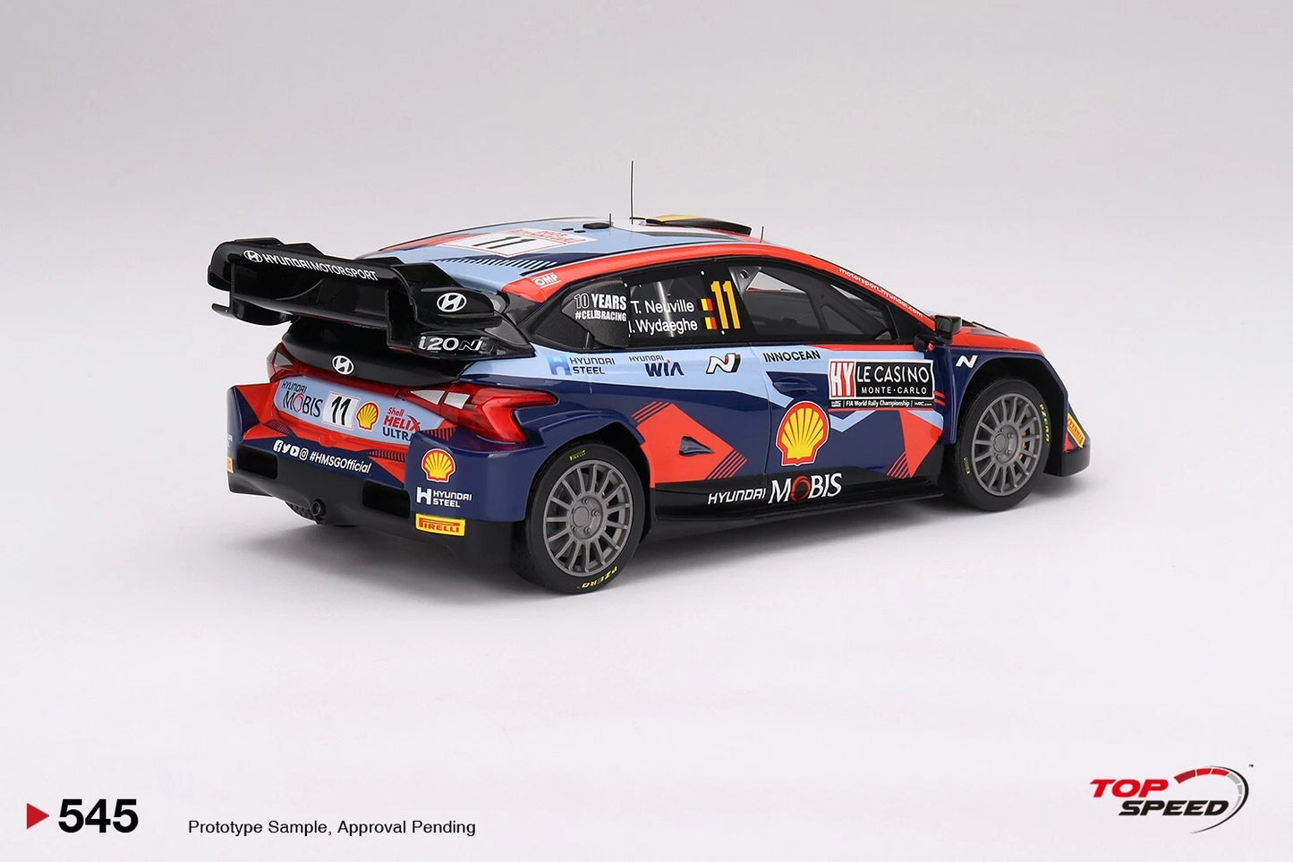 TOPSPEED HYUNDAI I20 N RALLY1 HYBRID NO.11 2023 RALLY MONTE CARLO 3RD PLACE