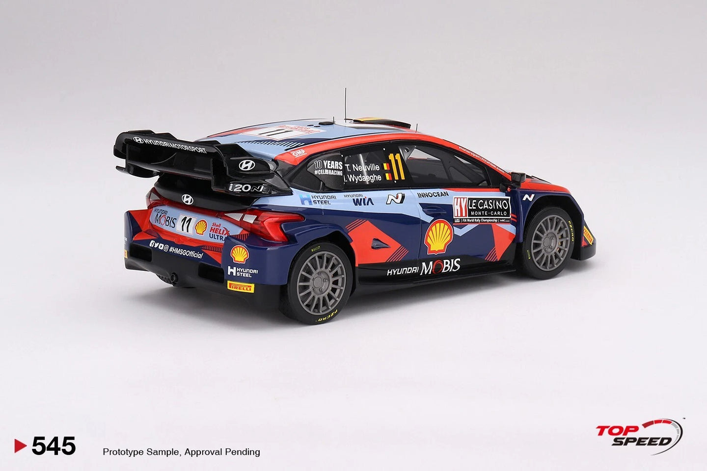 TOPSPEED HYUNDAI I20 N RALLY1 HYBRID NO.11 2023 RALLY MONTE CARLO 3RD PLACE