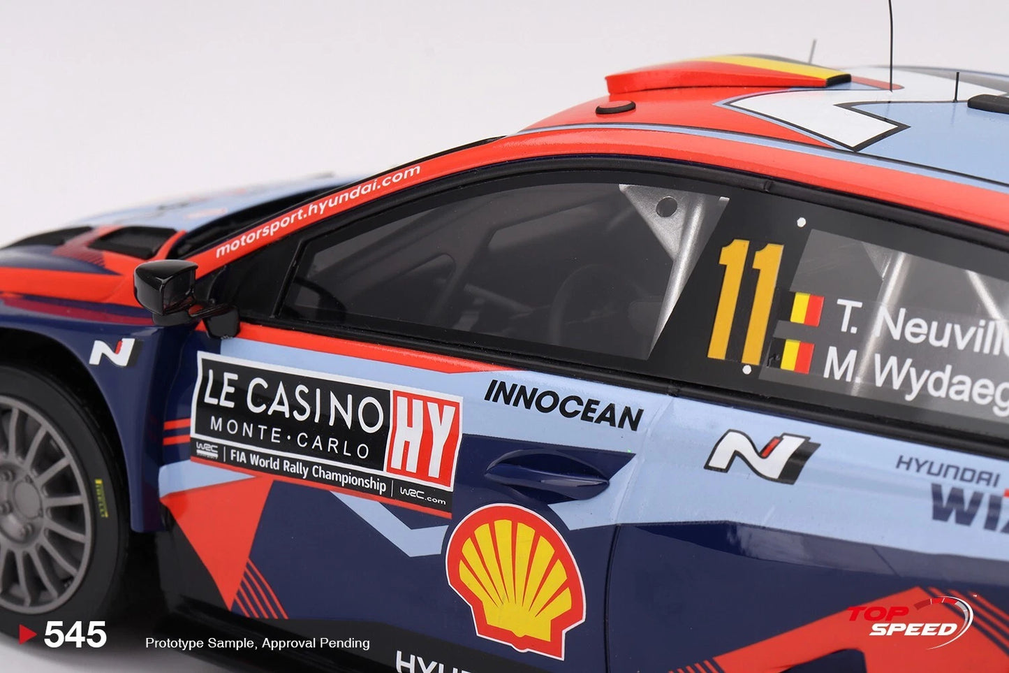 TOPSPEED HYUNDAI I20 N RALLY1 HYBRID NO.11 2023 RALLY MONTE CARLO 3RD PLACE