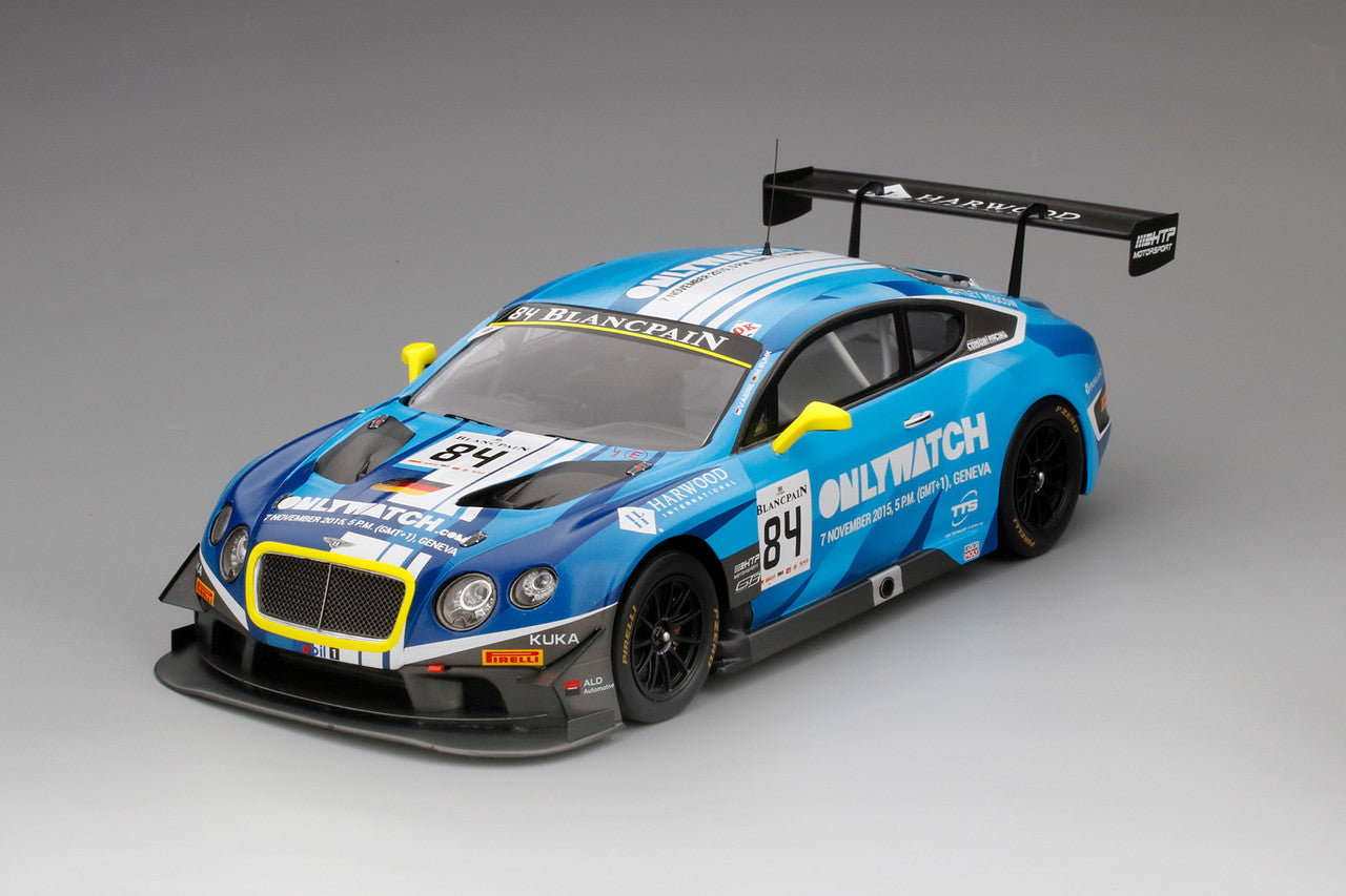 TRUESCALE MINIATURES BENTLEY CONTINENTAL GT3 NO.84 BLANCPAIN GT SERIES SPRINT CUP MOSCOW CITY RACING 2015 BENTLEY TEAM HTP