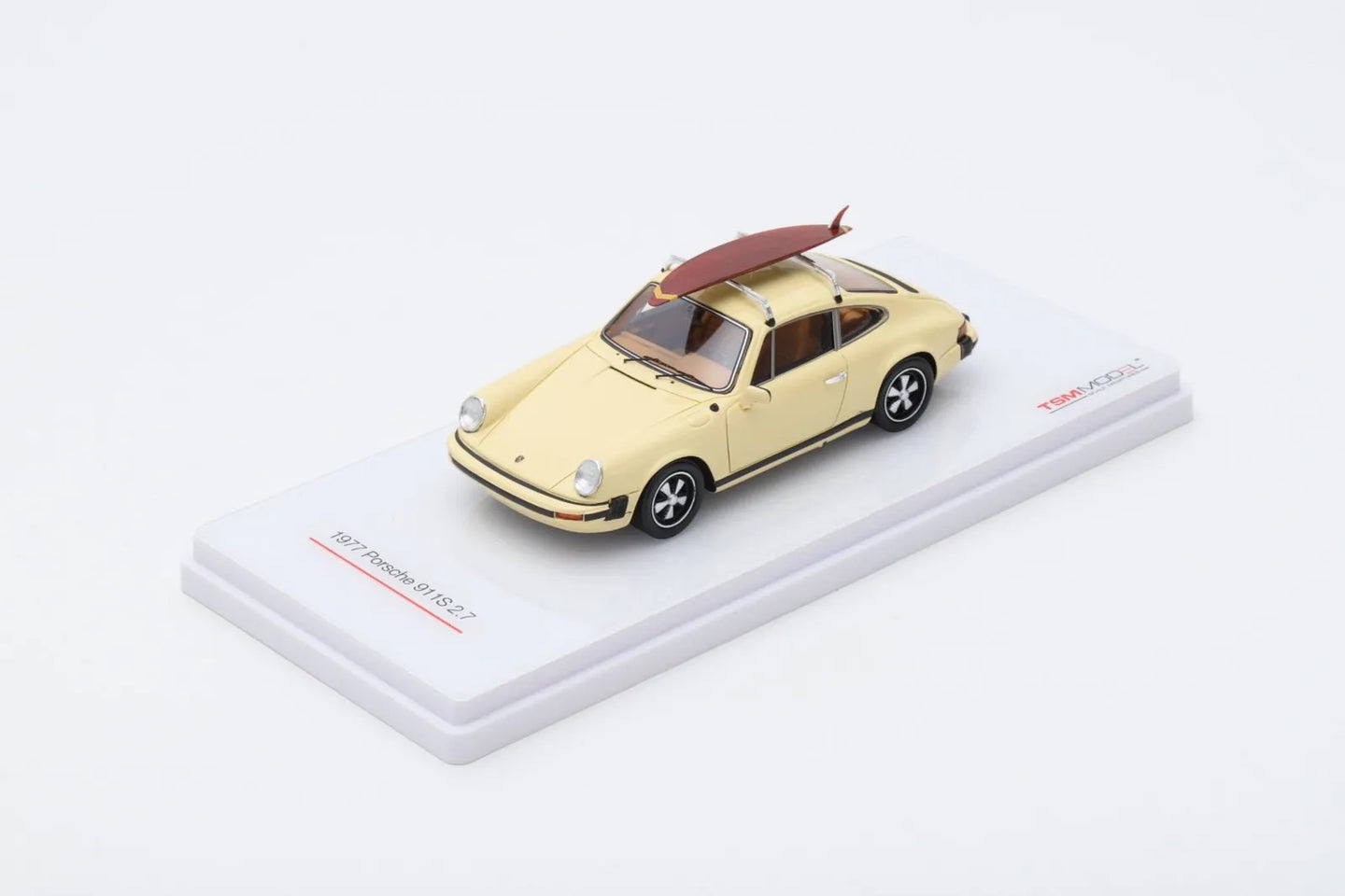 TRUE SCALE MINIATURES PORSCHE 911S 2.7 WITH SURF BOARD