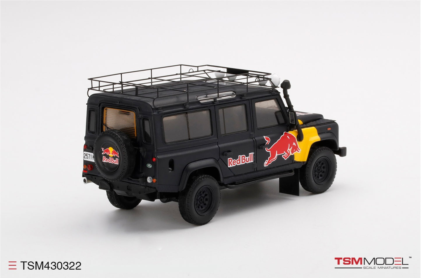 TRUESCALE MINIATURES LAND ROVER DEFENDER RED BULL