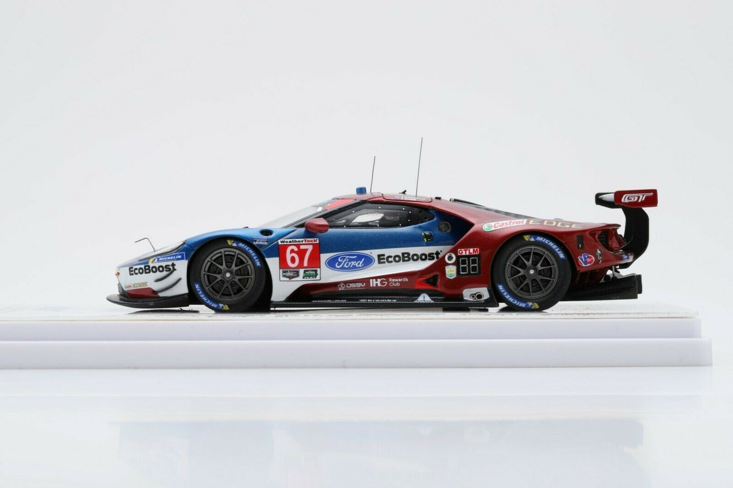 TRUESCALE MINIATURES FORD GT GTLM NO.67 2018 IMSA DAYTONA 24 HR. GTLM CLASS WINNER FORD CHIP GANASSI TEAM USA