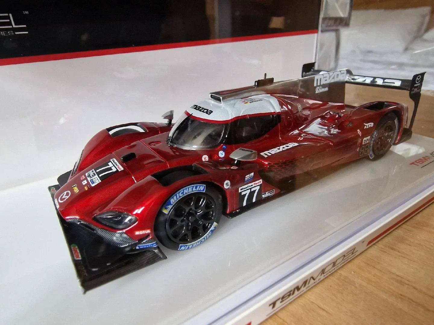 TRUESCALE MINIATURES MAZDA RT24-P #77 IMSA MOBIL 1 SPORTSCAR GP WINNER MAZDA TEAM JOEST