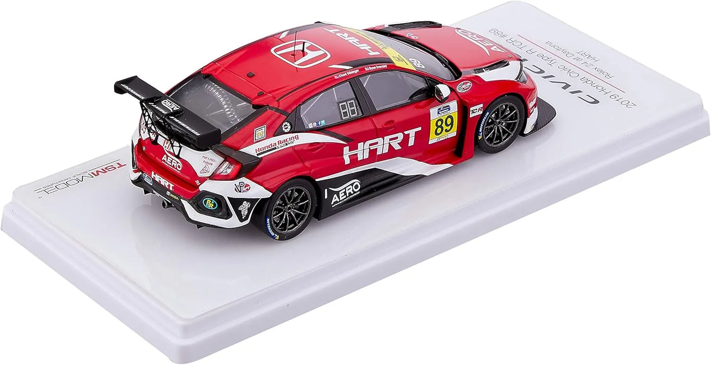 TRUESCALE MINIATURES HONDA CIVIC TYPE R TCR NO.89 2019 DAYTONA