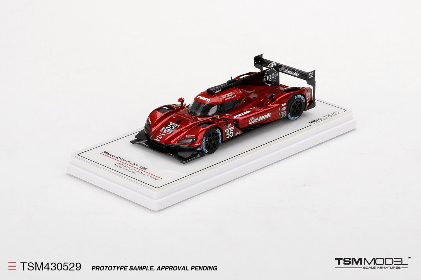 TRUESCALE MINIATURES MAZDA RT24-P DPI NO.55 2020 IMSA 240 AT DAYTONA WINNER