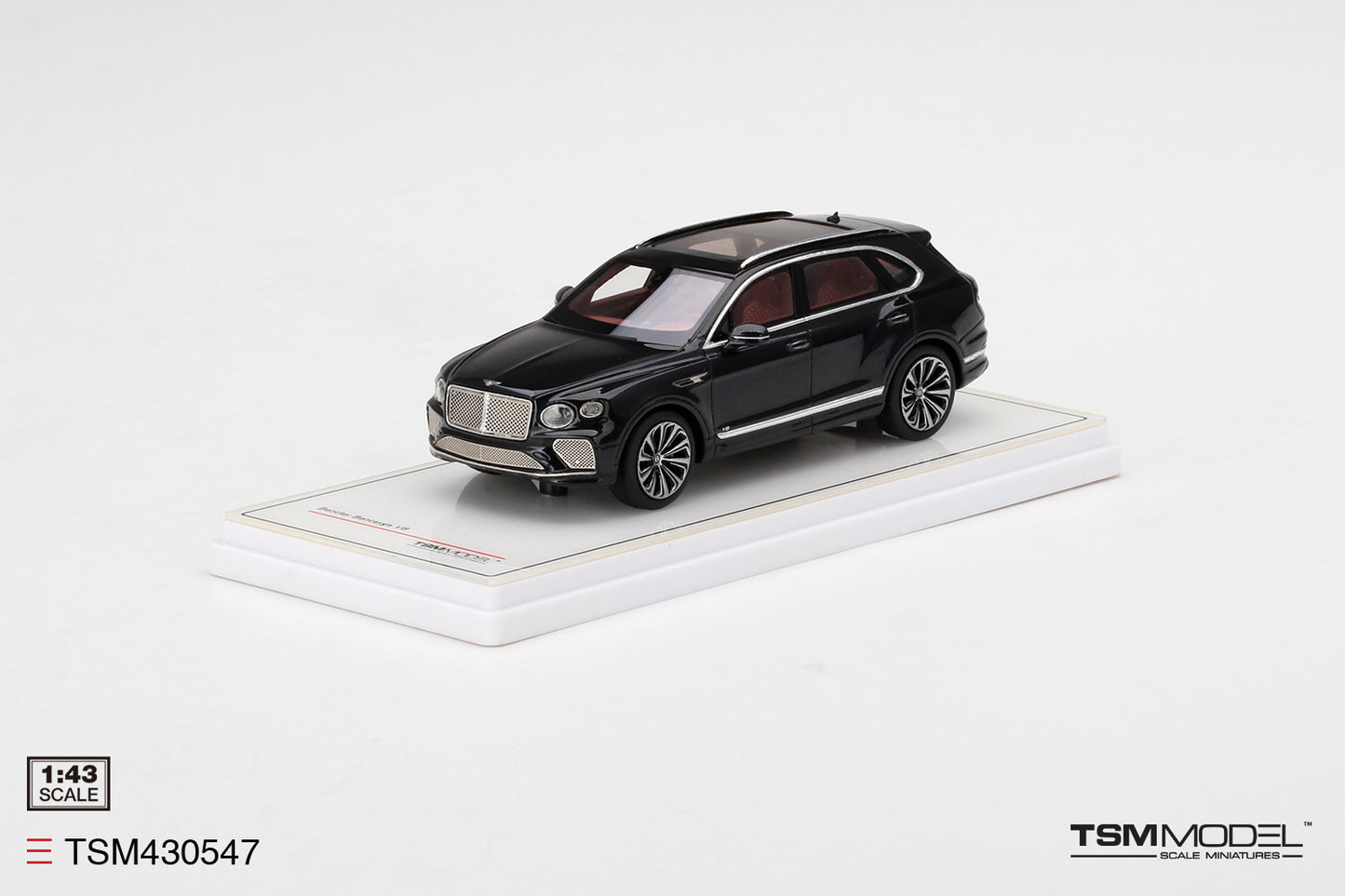 TRUE SCALE MINIATURES BENTLEY BENTAYGA V8 ONYX