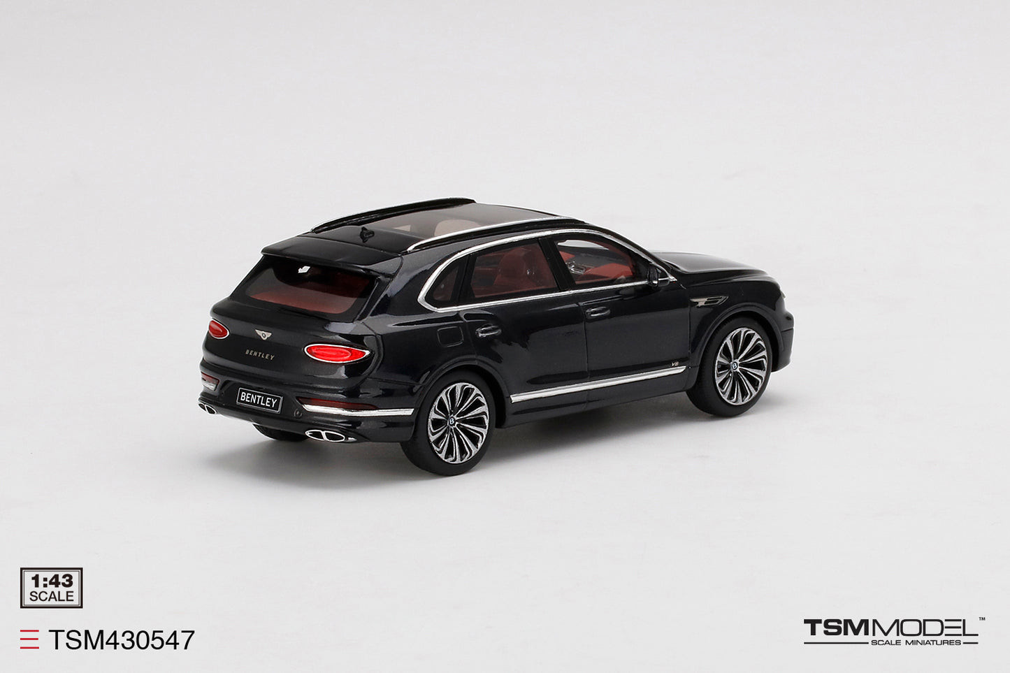 TRUE SCALE MINIATURES BENTLEY BENTAYGA V8 ONYX